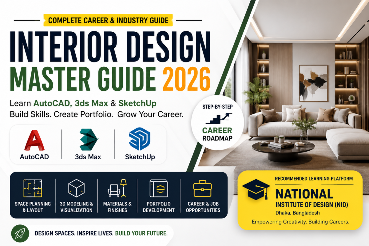 InteriorDesign-AutoCAD-3dsMax-SketchUp-InteriorCareer-DesignStudents-CareerGuide-Portfolio-InteriorDesignBangladesh-NID-CreativeCareer-BangladeshStudents